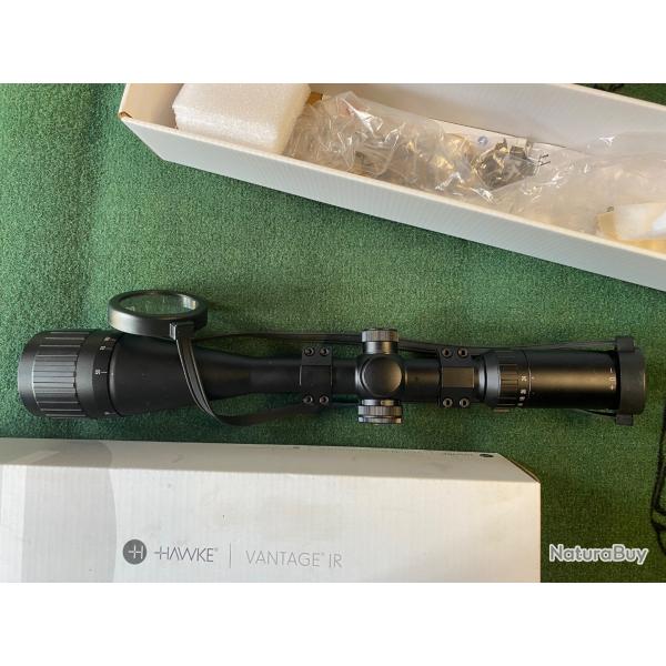 Lunette Hawke Vantage 6-24x50 AO Mil Dot Center tir, rticule lumineux, avec montage rail 11 mm.