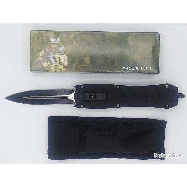 couteau OTF noir