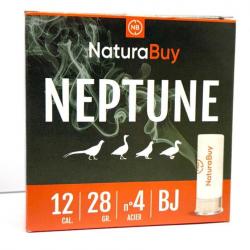 250 Cartouches NaturaBuy - Neptune- 12/70- 28gr - Plomb n°4 - 1 sans prix de réserve !