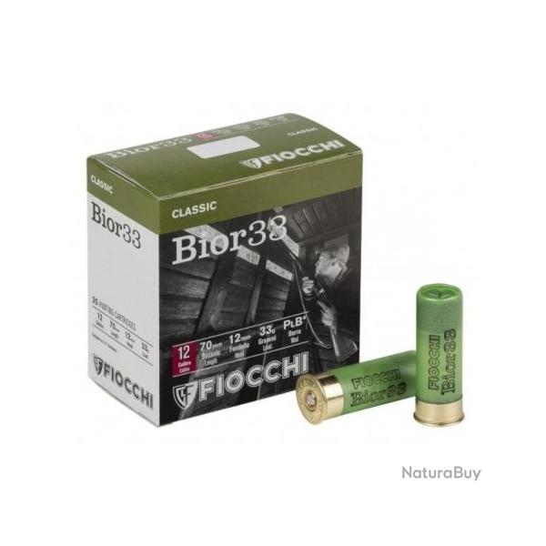 Cartouches Fiocchi Bior33 33g BB - Cal. 12 x1 boite