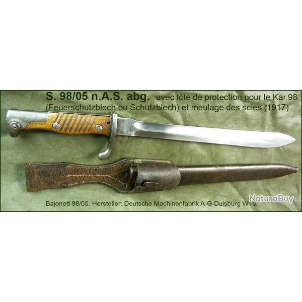 Baonnette Allemande S 98/05 Bajonett German Bayonet