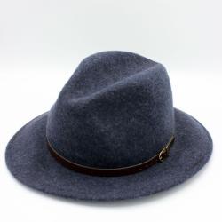 Chapeau Feroda classique chin&eacute; bleu-marine