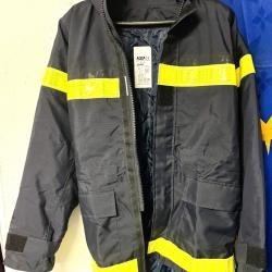 Ensemble sapeurs pompiers occasion - Parka et Chasuble - T.L