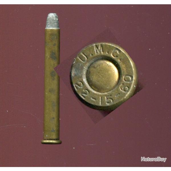 .22-12-60 stevens - RARE - marquage : U.M.C. 22-12-60 - tui de 50.8 mm - balle plomb - poudre noire