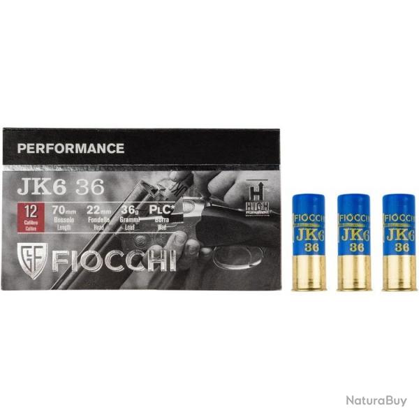 Cartouches Fiocchi JK6 36g BJ - Cal. 12 x1 boite