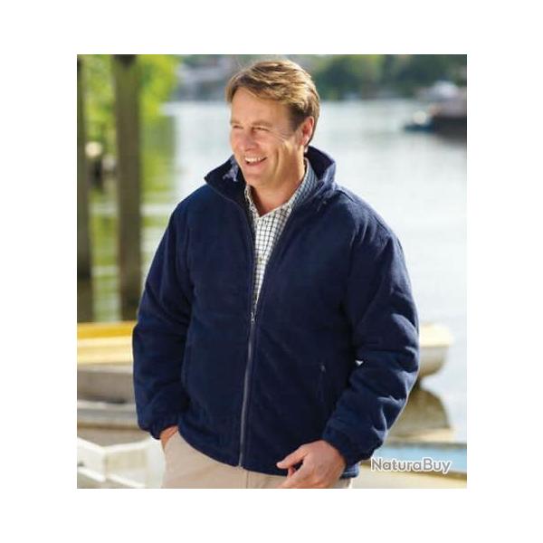 Veste polaire matelasse Champion Glen pour homme Bleu
