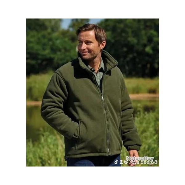 Veste polaire matelasse Champion Glen pour homme Vert Olive
