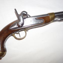 Pistolet à percussion Français Modèle 1822 T bis - Manuf Roy de Maubeuge 1826.