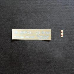 Marquage adhésif en métal MK23 - Blanc