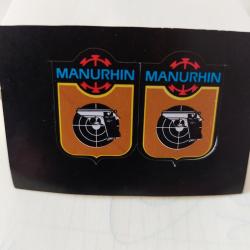 VEND PLANCHE DE 2 MINI AUTOCOLLANT MANURHIN