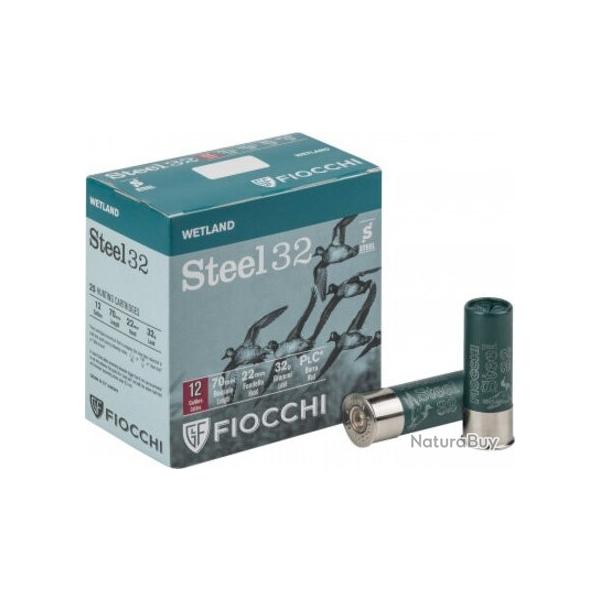 Cartouches Fiocchi Steel Shot 32g BJ - Cal. 12 x5 boites