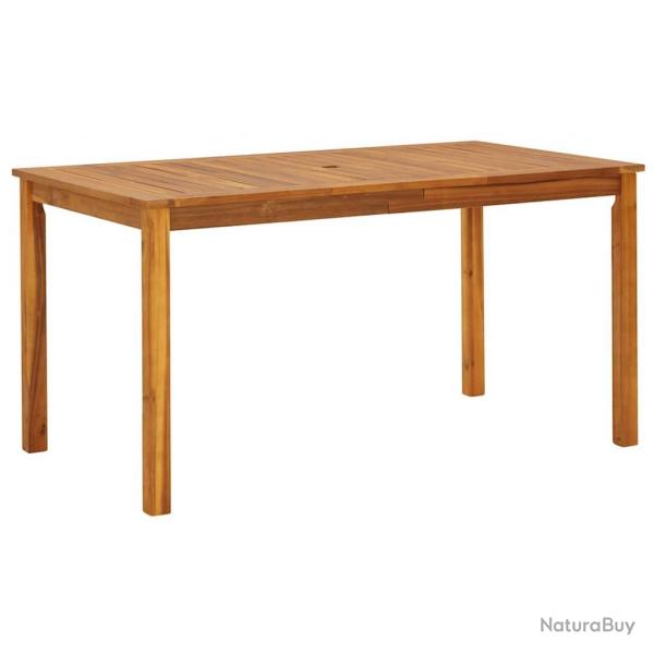 Table de jardin 140x80x74 cm Bois d'acacia massif