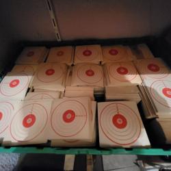 Lot 2000 cibles 10x10 cartonné