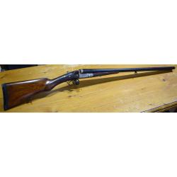 Fusil juxtaposé cal 12/65, canon 70cm, extracteur (crumiere valence)