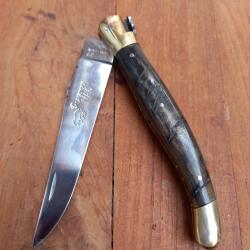 Joli Couteau Régional LAGUIOLE MAKI  Manche en Corne de Bélier