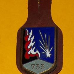 733° Compagnie de Munitions, émail, 2 boléros gravés, FABRICANT DRAGO PARIS , HOMOLOGATION SANS , BO