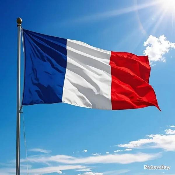 Grand Drapeau Francais, Modele: 90x150cm