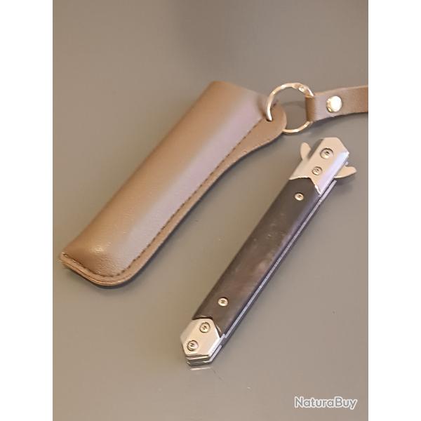 COUTEAU BROWNING, ouverture d'une main, fermeture cran de scurit, manche bois.