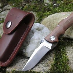 Couteau pliant Walther avec étui en cuir