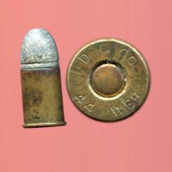 .44 WEBLEY - marquage canadien : D.C.Co  44 WEB - étui laiton de 17.8 mm