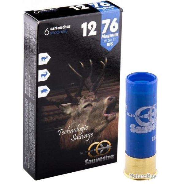 Cartouches Sauvestre Grand Gibier Magnum - Cal. 12 x2 boites