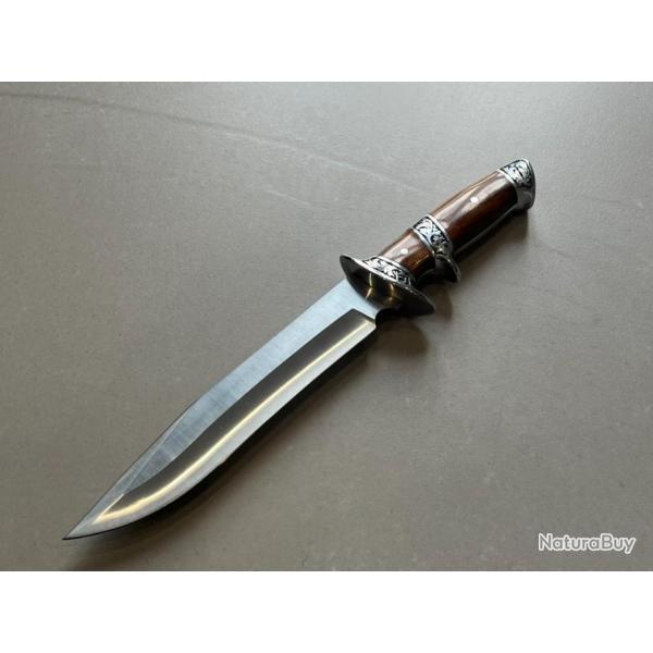 Couteau de chasse double grip 33.cm enchre