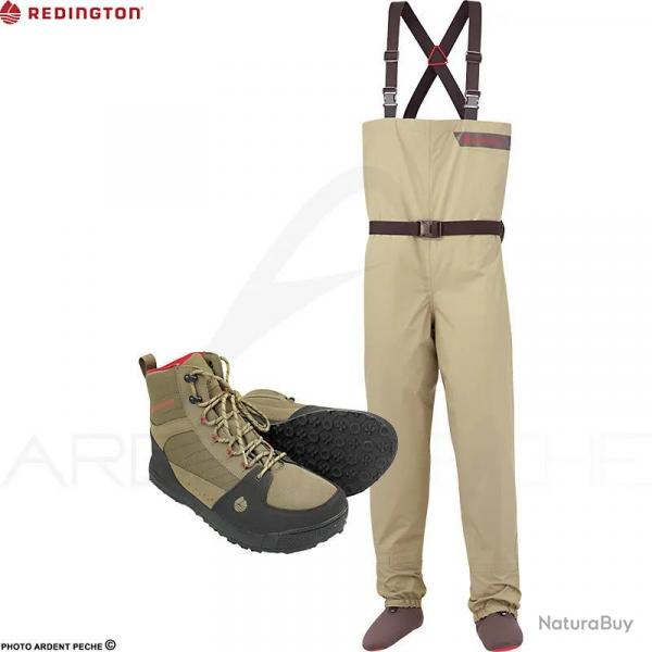 Pack waders REDINGTON Crosswater + chaussures Benchmark caoutchouc XXL