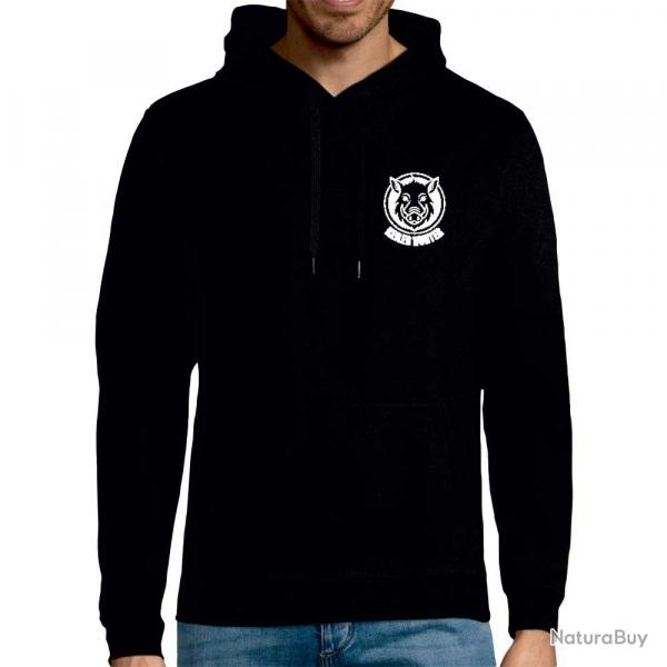 Sweat Keiler Hunter noir 280g/m coton/polyester