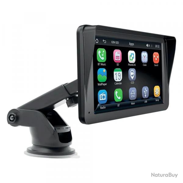 cran tactile CarPlay Android Auto Smartphone Connexion Facile Apps