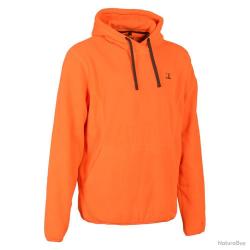 Sweat à capuche Percussion orange polaire 280g m²