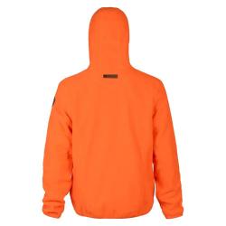 Sweat à capuche Percussion orange polaire 280g m²