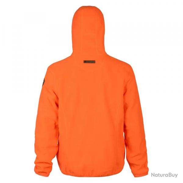 Sweat  capuche Percussion orange polaire 280g m