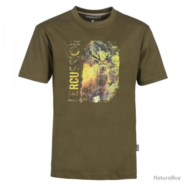 T-shirt Percussion Cerf 100% Coton 180g/m Col Rond