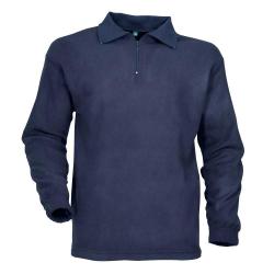Chemise F1 polaire marine 100 polyester 220g m2 col zippé
