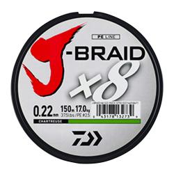 Tresse X8 20/100 Chartreuse 150m Daiwa