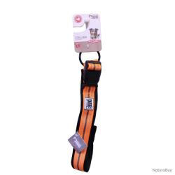 Collier réfléchissant orange néoprène nylon pour chien