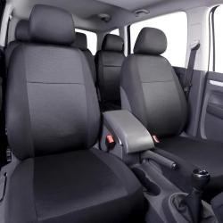 Housses monospace Catania noir 5 places avec appui-têtes