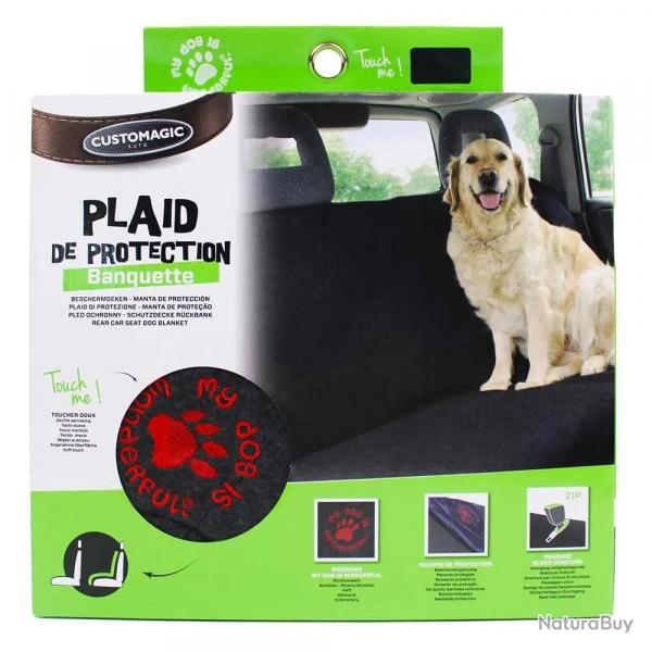 Plaid protection banquette matelass polaire 150x120cm
