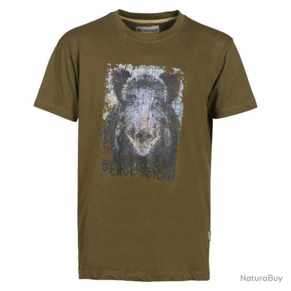T-shirt Percussion Sanglier 100% Coton 180g/m Col Rond