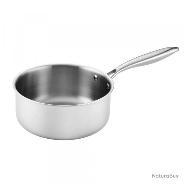 Casserole Ø 22cm Lumia Tri-Ply 2,5mm Acier 18/10 avec Couvercle