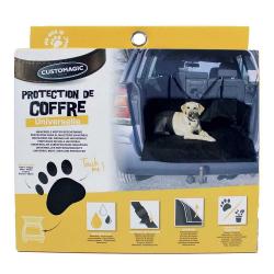 Protection coffre chien imperméable 100x32x72cm sangles réglables