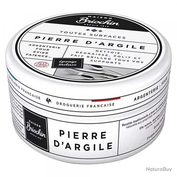 Pierre d'argile multi-usages 99% naturelle avec ponge incluse