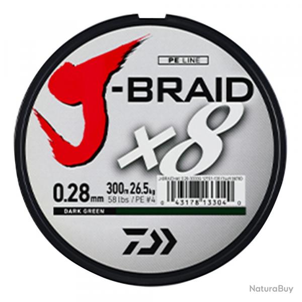 Tresse X8 10/100 Vert 150m Daiwa