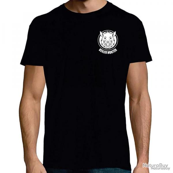 T-shirt logo Keiler Hunter 3 noir