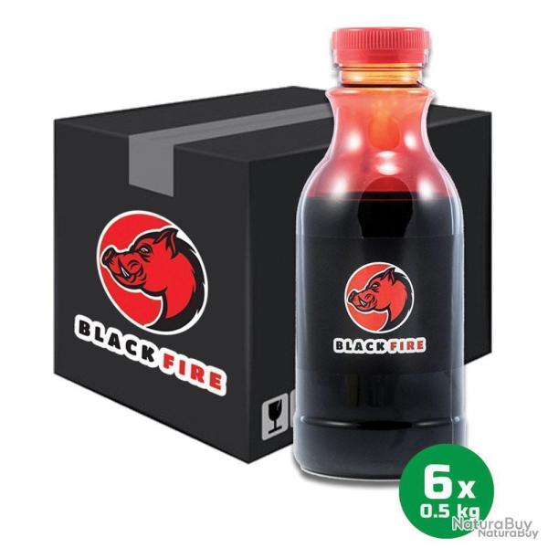 Lot de 4 x 6 goudrons black fire
