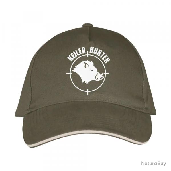 Casquette Keiler Hunter Coton Army/Beige Réglable logo 1