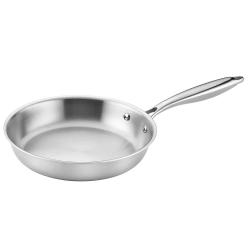 Poêle Ø 24 cm Lumia Tri-Ply 2,5mm Acier 18/10 Aluminium + Couvercle