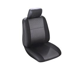 Housse siège avant Catania noir 2 parties avec appui-tête