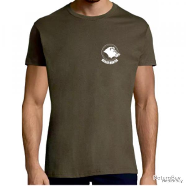 T-shirt logo Keiler Hunter 2 kaki