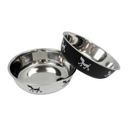 Gamelle acier inoxydable antidérapante couleur 21cm
